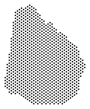 Piksel Uruguay Haritası