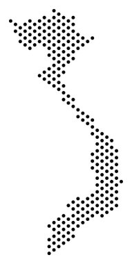 noktalı vietnam Haritası