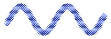 Balık Sinusoid dalga kolaj