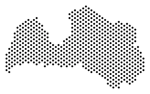 Nokta Letonya Haritası