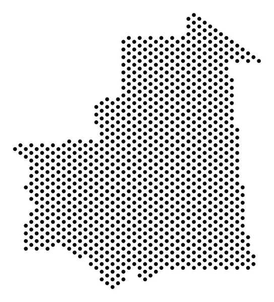 Noktalı Moritanya Haritası