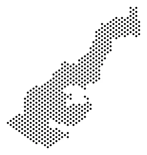 ピクセル モナコ地図 — ストックベクタ