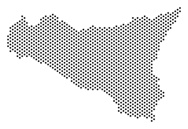 Carte de Dot Sicilia — Image vectorielle