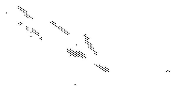 Mapa das Ilhas Salomão Dot — Vetor de Stock