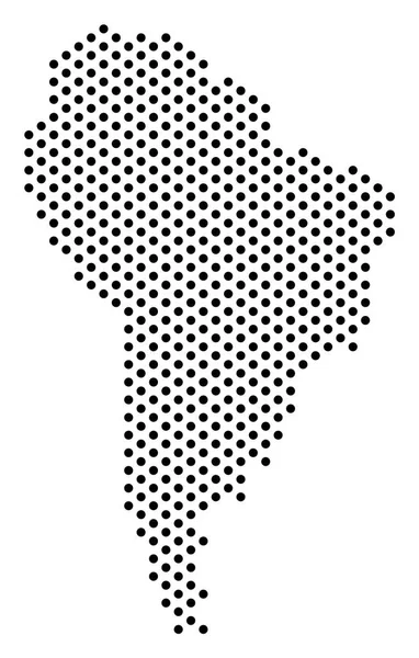 Pixel Mapa de América del Sur — Archivo Imágenes Vectoriales