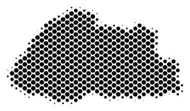 Yarı ton nokta Bhutan Haritası