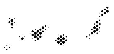 Yarı ton soyut canarinha İspanya Adaları Haritası