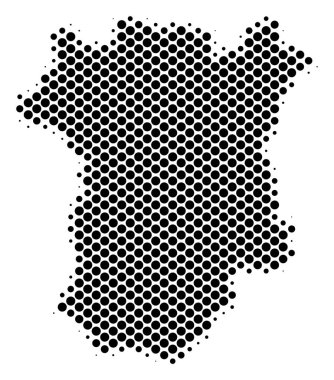 Yarı ton nokta Çeçenistan harita