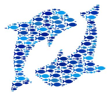 Balık yunuslar Mozaik