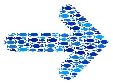 Balık ok mozaik değil