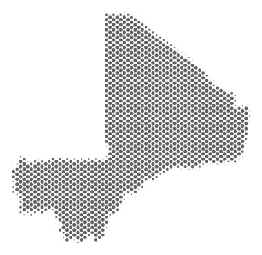 Yarı ton gümüş Mali Haritası