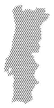 Yarı ton gümüş Portekiz Haritası