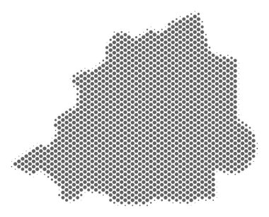 Yarı ton gümüş Vatikan Haritası