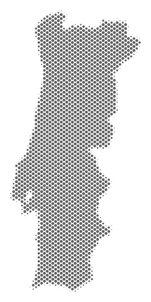 Yarı ton gümüş Portekiz Haritası