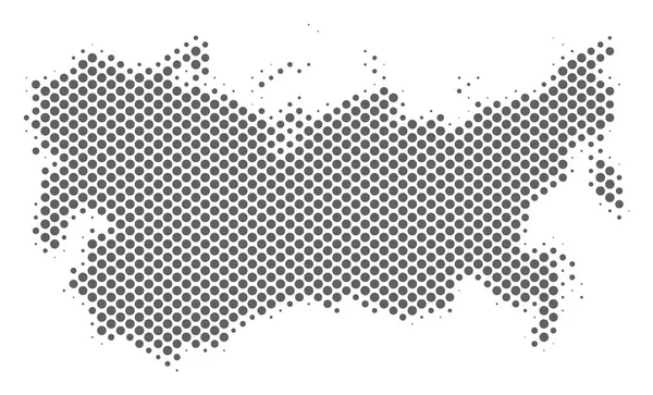 Mappa URSS di Halftone Gray — Vettoriale Stock