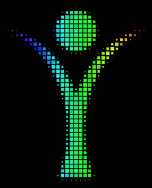 Spektrum nokta soyut adam simgesi