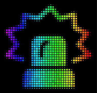 Gökkuşağı nokta Alarm simgesini