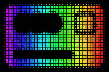 Spektral renkli nokta kartı simgesine bankacılık