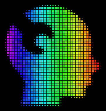 Beyin İngiliz anahtarı aracı simgesini noktalı spektrum