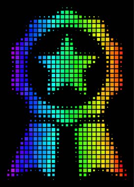 Spektrum piksel sertifika mühür simgesi