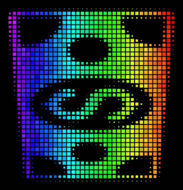 Gökkuşağı nokta Doları banknot simgesi