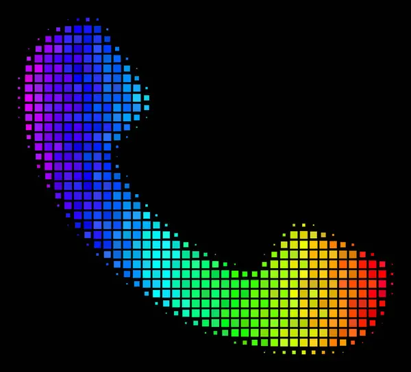 Ícone de chamada pontilhada de espectro —  Vetores de Stock