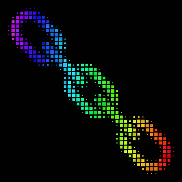 Ikona řetězu světlý Pixel — Stockový vektor