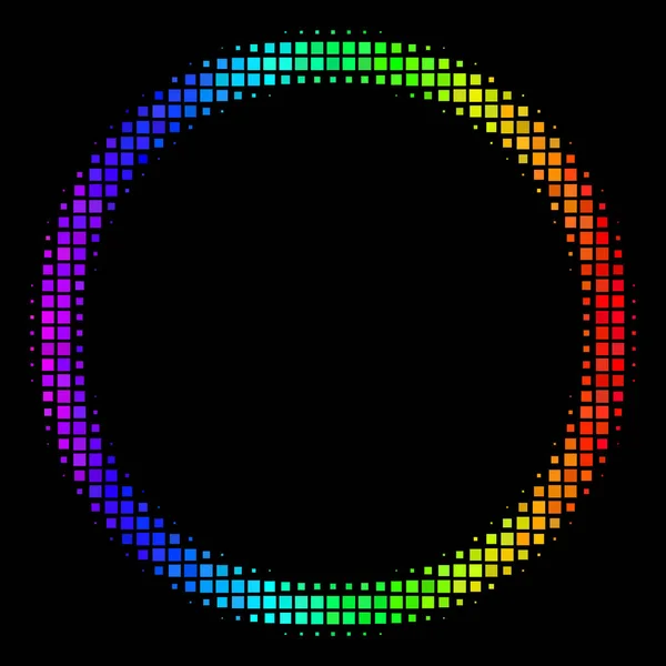 Spectrum Pixel cirkelsymbolen bubbla — Stock vektor