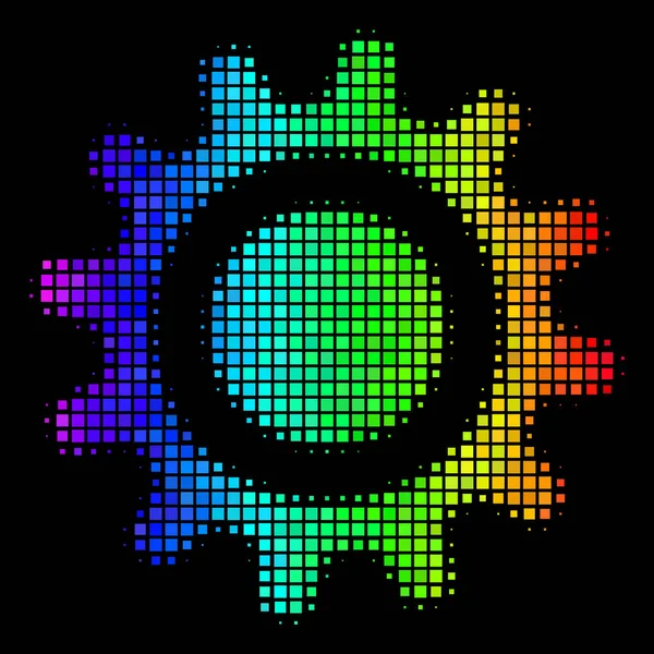 Icono brillante Cog Dot — Vector de stock