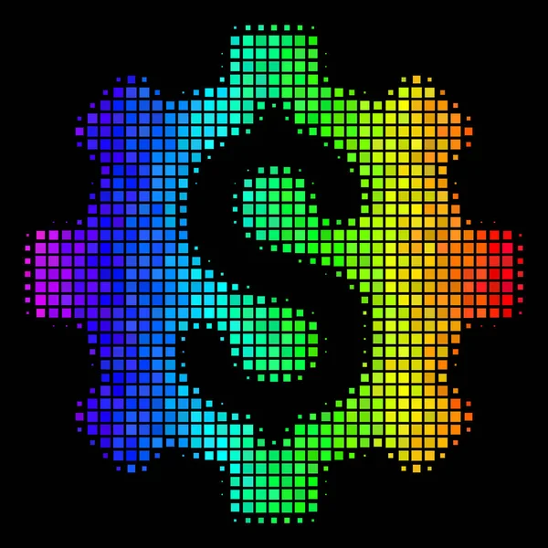Spektrum Dot rozwoju koszt ikona — Wektor stockowy