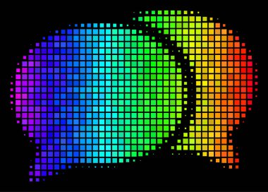 Renkli piksel Forum sohbet simgesi