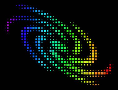 Gökkuşağı piksel Galaxy simgesi