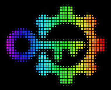 Renkli noktayı anahtar seçenekleri simgesi