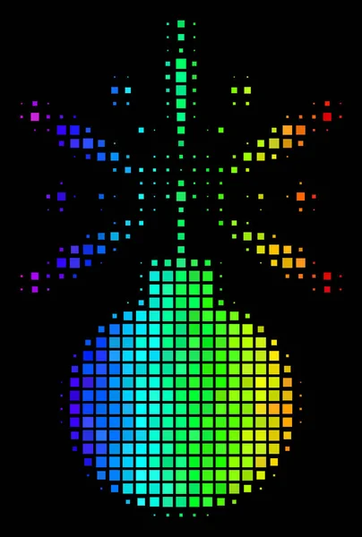 스펙트럼 점 불꽃 뇌관 아이콘 — 스톡 벡터