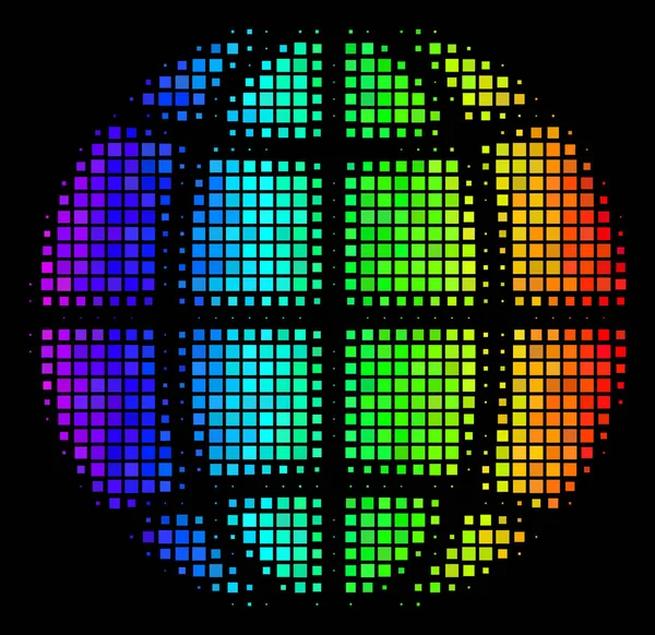 Spektrum Dot glob ikona — Wektor stockowy