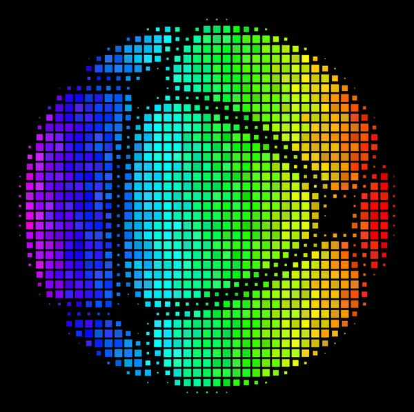 Spectrum punteado icono de Internet — Vector de stock