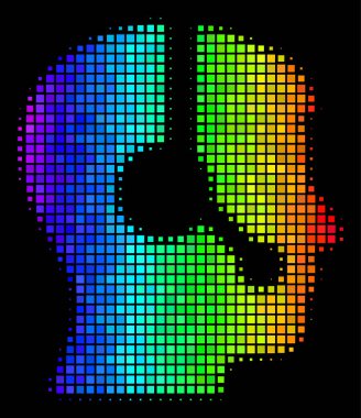 Spektral renkli noktalı işleç simgesi