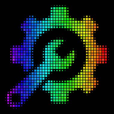 Parlak piksel hizmet araçlar simgesi