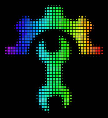 Hizmet araçları simge noktalı spektrum