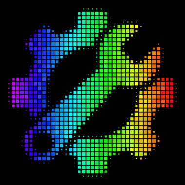 Parlak piksel hizmet araçlar simgesi