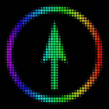 Spektrum keskin yuvarlak ok simgesi noktalı