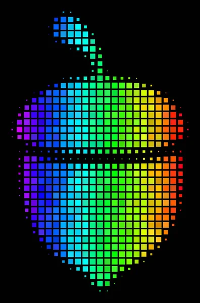 Color Pixel Roble Acorn Icono — Vector de stock