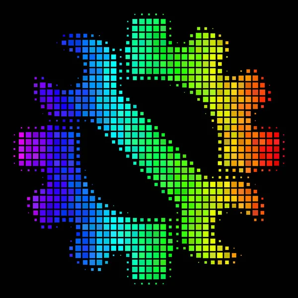 Rainbow Dot Herramientas de servicio Icono — Archivo Imágenes Vectoriales