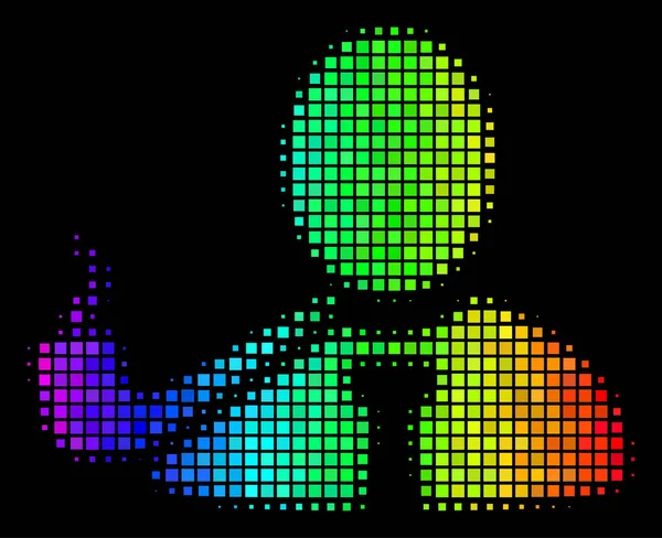 Піктограма детектива куріння Spectrum Dot — стоковий вектор