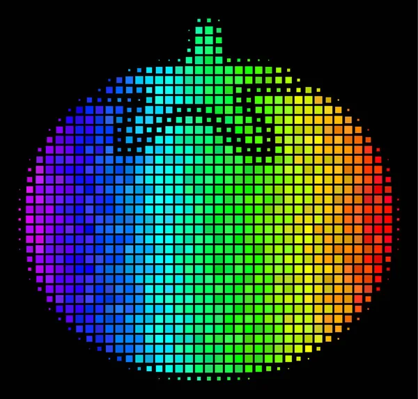 Světlý Pixel rajče rostlinné ikona — Stockový vektor
