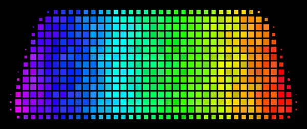 Spectrum bezaaid schat baksteen pictogram — Stockvector