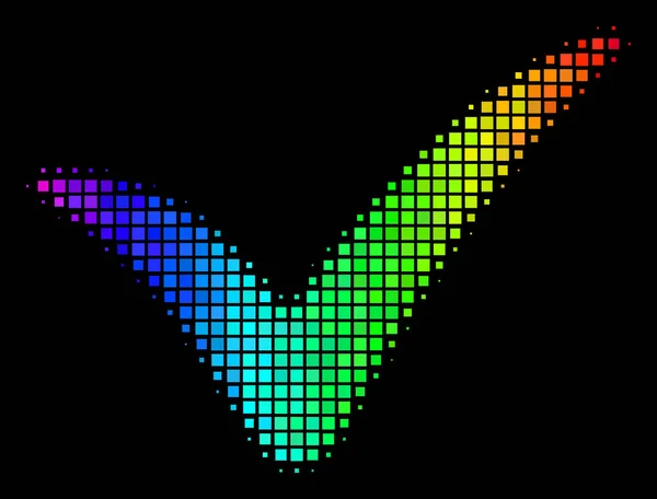 Spectral Couleur Point Oui Icône — Image vectorielle