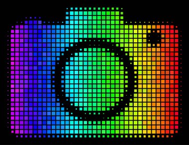 Gökkuşağı nokta fotoğraf kamera simgesi