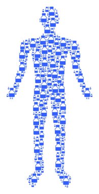 Sıvı şişe insan figürü