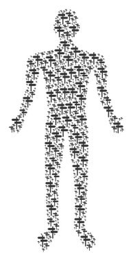 Yol işaretçi kişi şekil